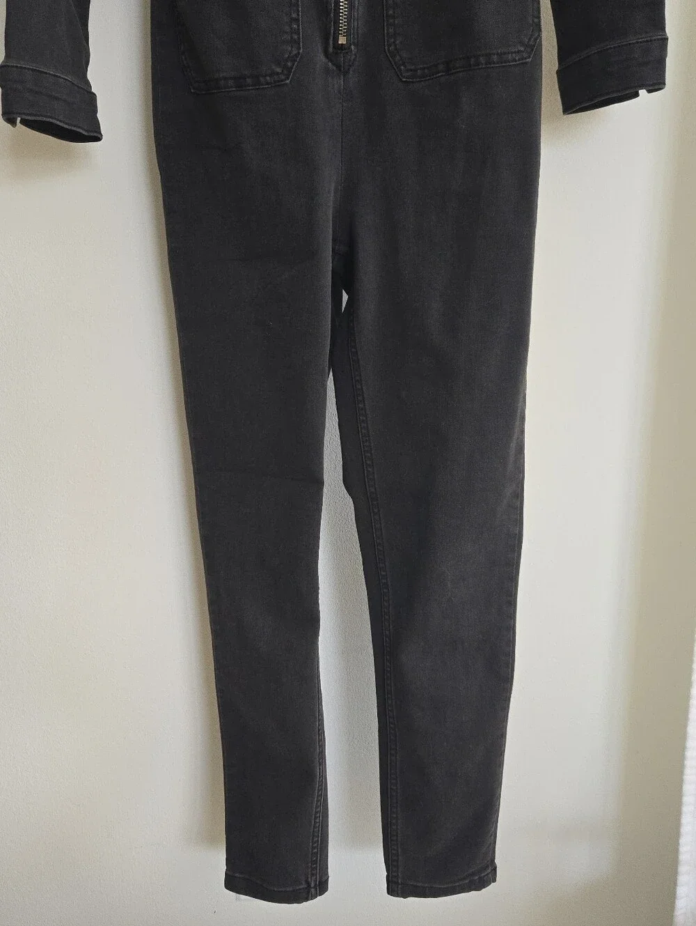 Free People Lennox Denim Zip Jumpsuit